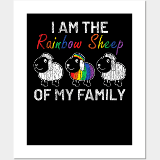 The Rainbow Sheep Of My Family Parents Support Pride Lgbt Posters and Art